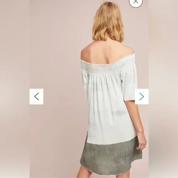 Dip-Dyed Silk Swing Dress Anthropologie size Small - Picture 2 of 4